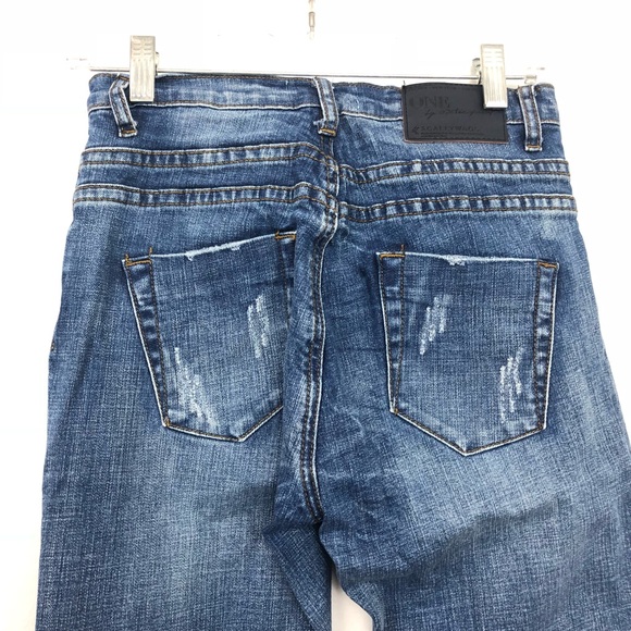 One Teaspoon Scallywags Skinny Jeans Pure Blue - Picture 6 of 8